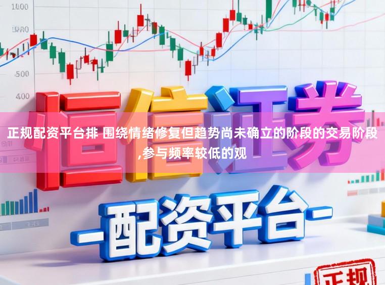 正规配资平台排 围绕情绪修复但趋势尚未确立的阶段的交易阶段,参与频率较低的观