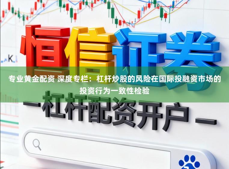 专业黄金配资 深度专栏：杠杆炒股的风险在国际投融资市场的投资行为一致性检验