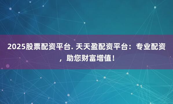 2025股票配资平台. 天天盈配资平台：专业配资，助您财富增值！